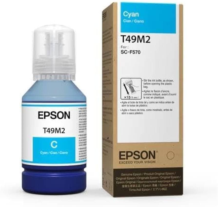 Botella de Tinta Epson T49M220 Cyan 140 ML