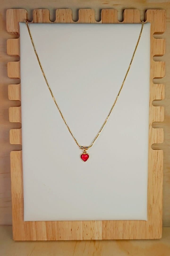 Collar Sweet Red Heart