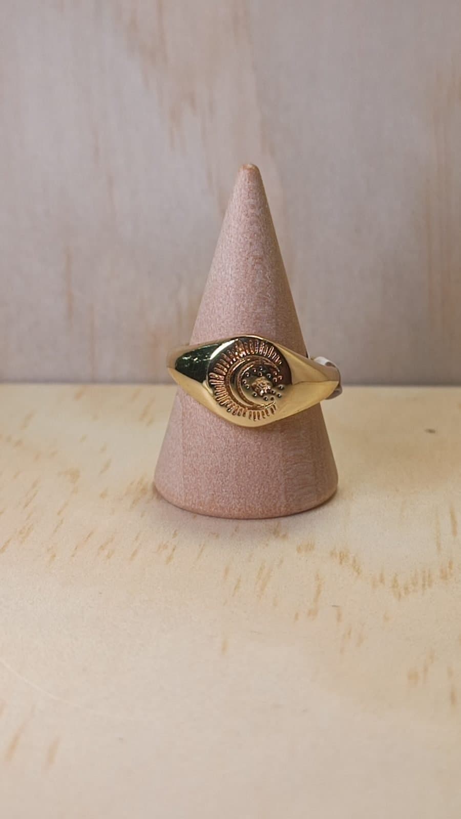 Anillo Sello Místico Luna & Sol