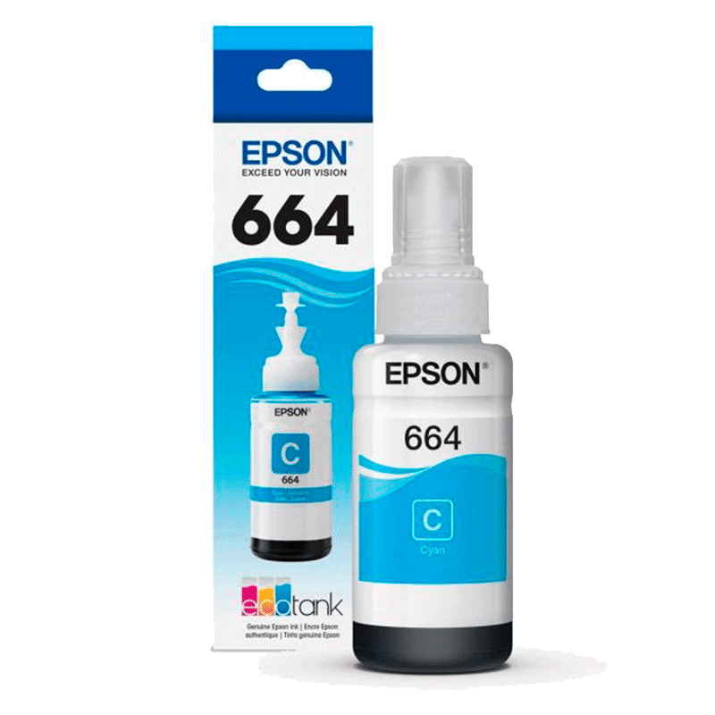 Botella de Tinta Epson 664 Azul 70 ML