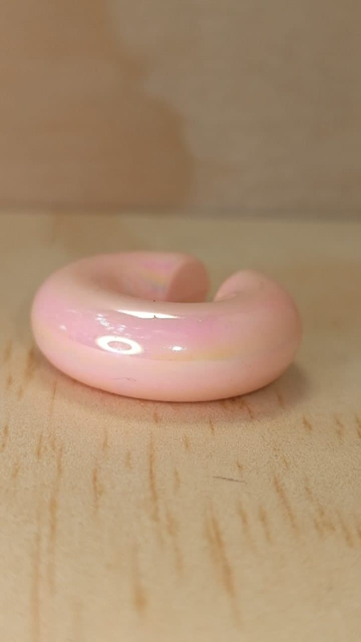 Earcuff ChunkyPastel Pink