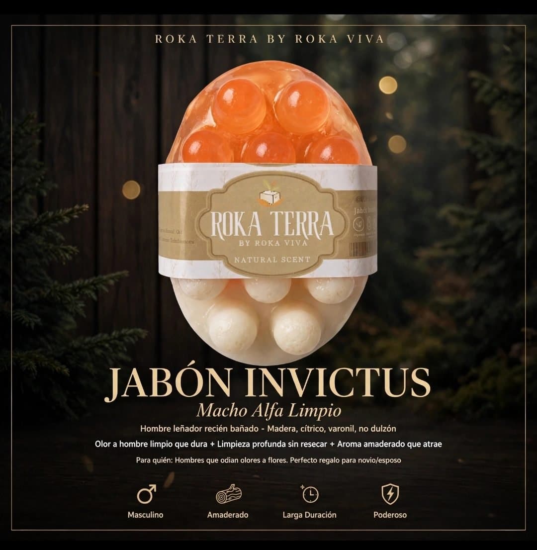 Jabón glicerina invictus for men