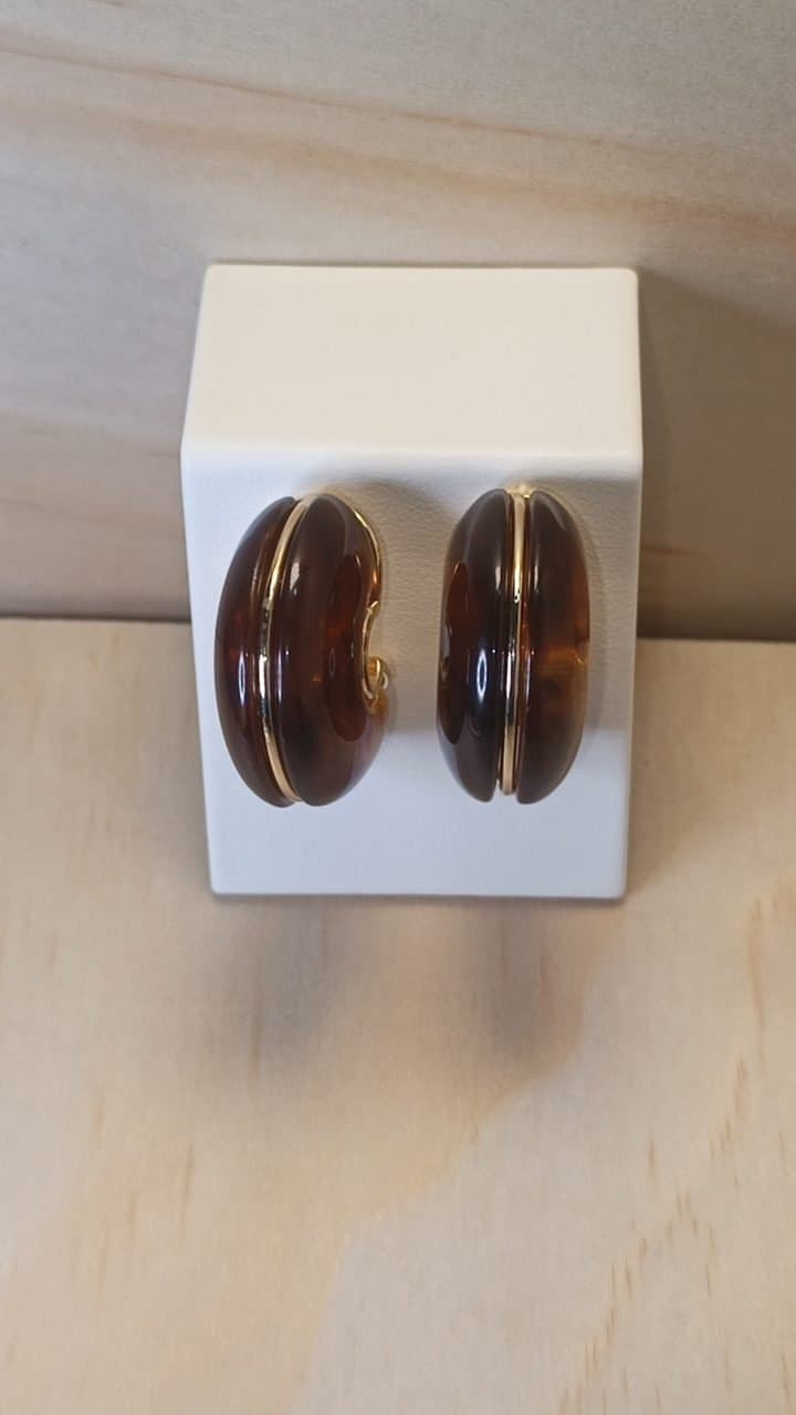 Candongas Chunky Amber Luxe
