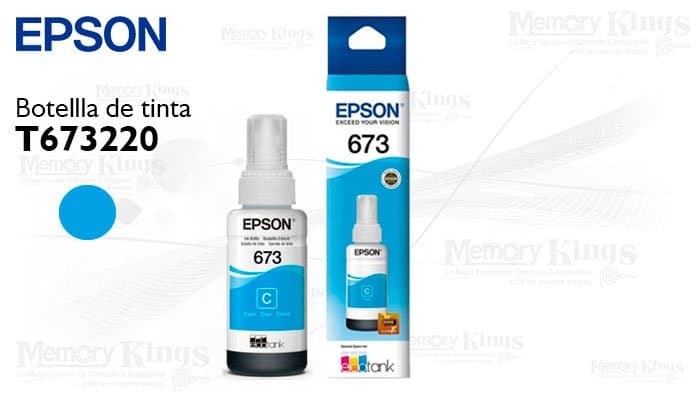 Botella de Tinta Epson 673 Cyan 70 ML
