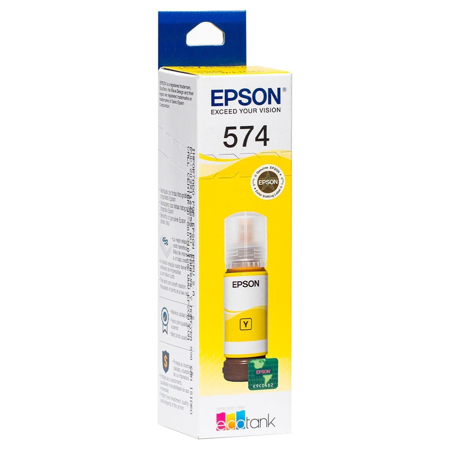 Botella de Tinta Epson 574 Amarilla x70ml