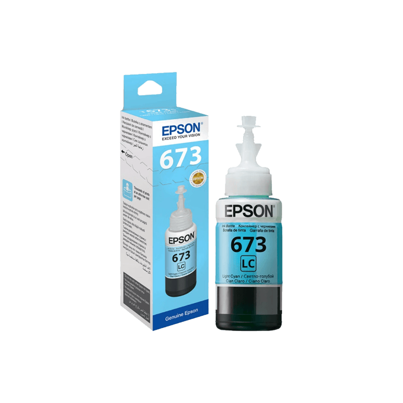 Botella de Tinta Epson 673 Ligth Cyan 70 ML