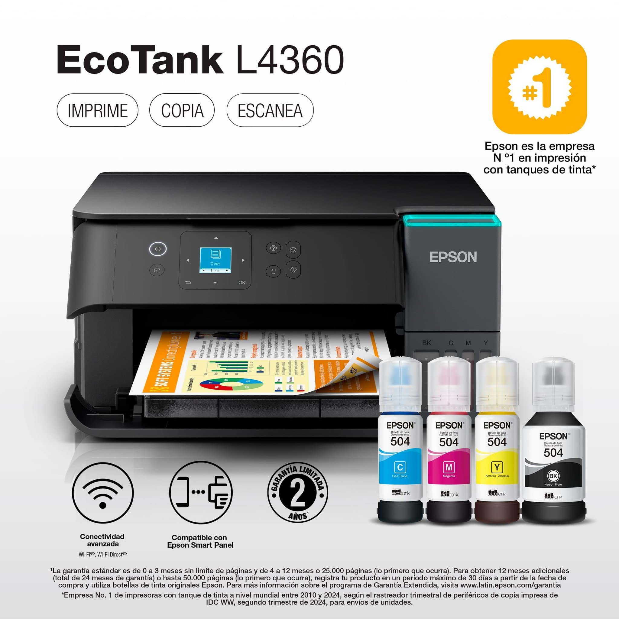 Epson Ecotank L4360 multifuncional WiFi