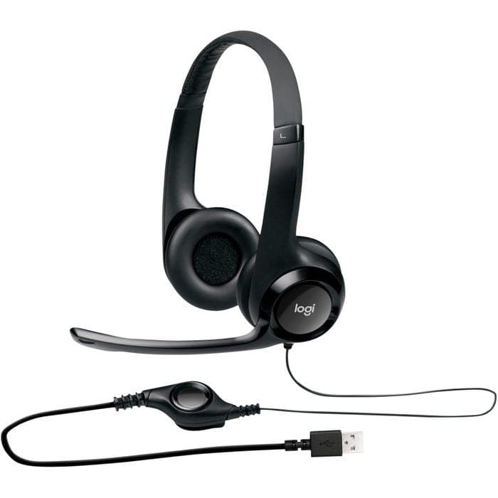 Diadema Logitech USB H390 Negra USB tipo C
