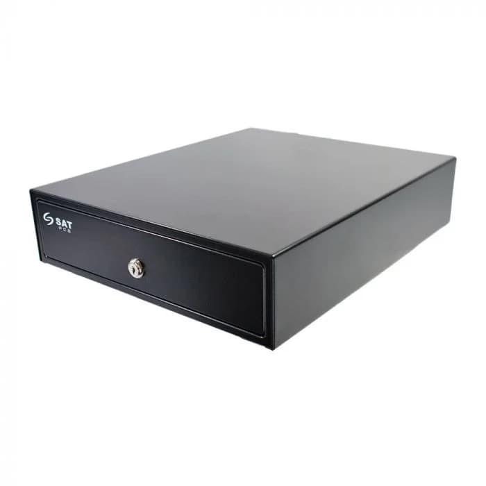 Cajon Monedero SAT RS100 Negro ( 3 Billetes- 4MONEDAS)